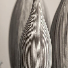 Natural Etch Ceramic Vases