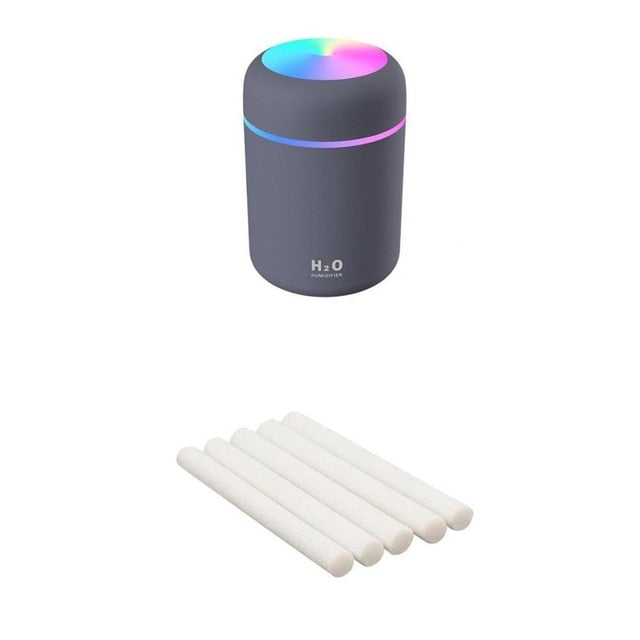 Portable 300ml Electric Air Humidifier Aroma Oil Diffuser