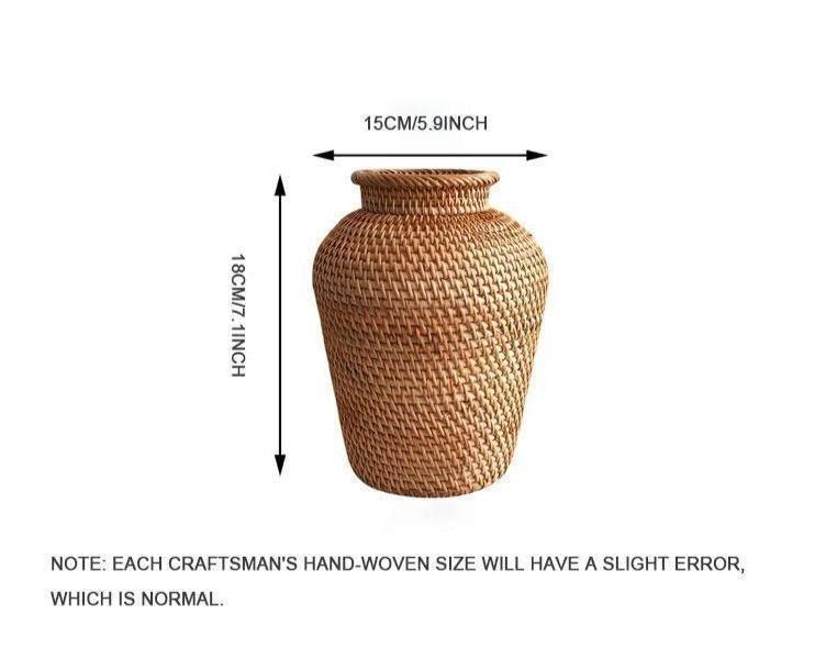 Rattan Hand Woven Vase