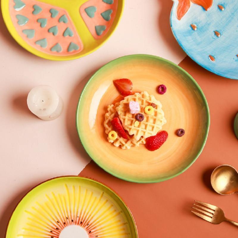 Tropical Fruit Plates Cantaloupe | Sage & Sill